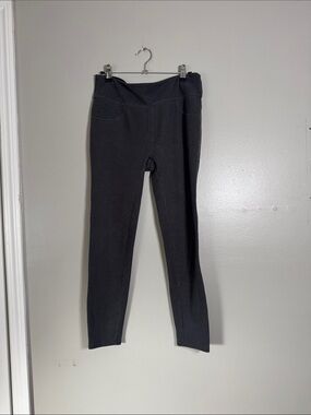 SPANX Charcoal Ponte Leggings with Faux Pocket Detail
